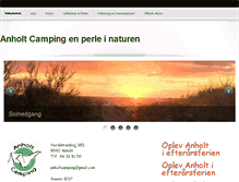 Tablet Screenshot of anholtcamping.dk